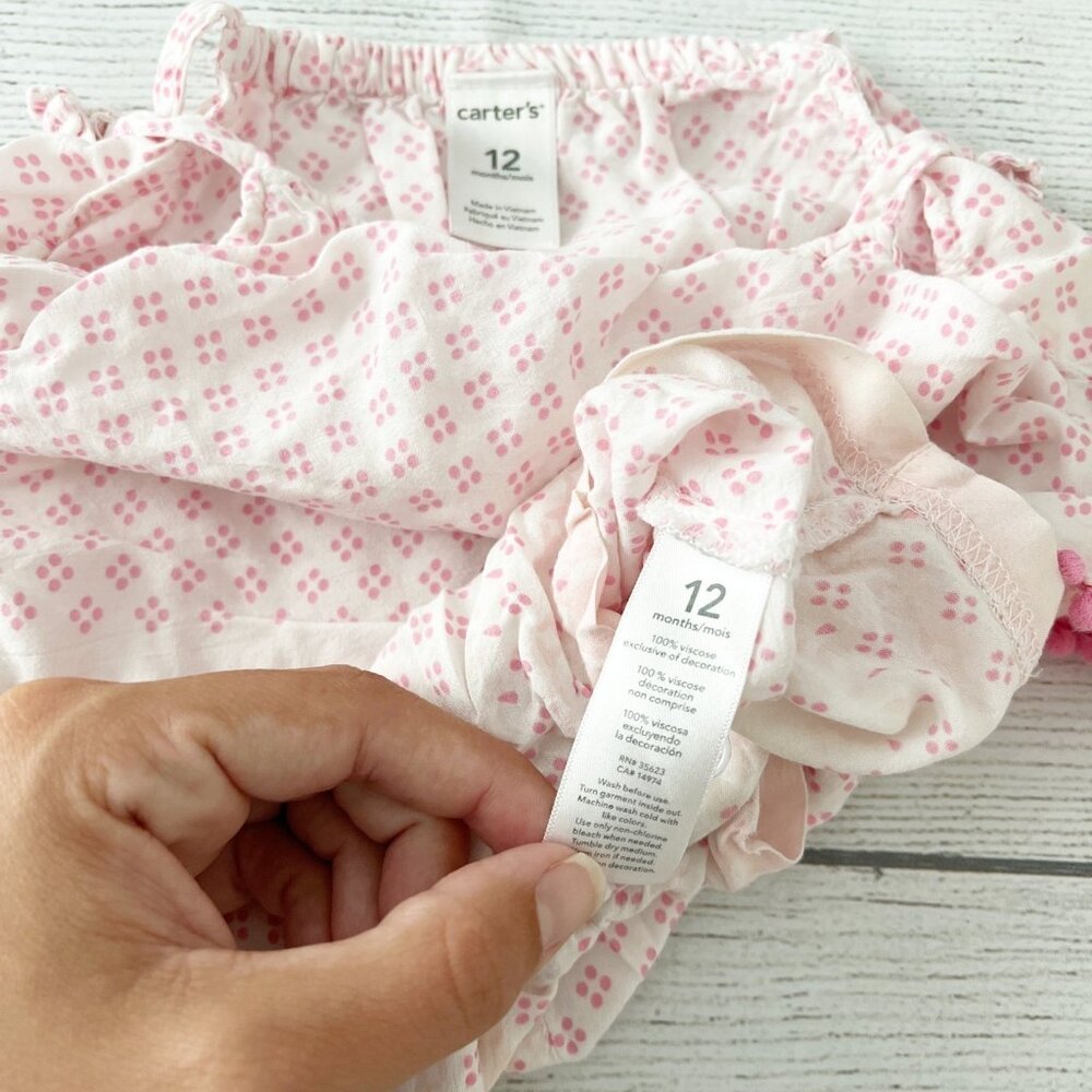 Carter’s Sleeveless ViscoseRomper - Picture 2 of 3